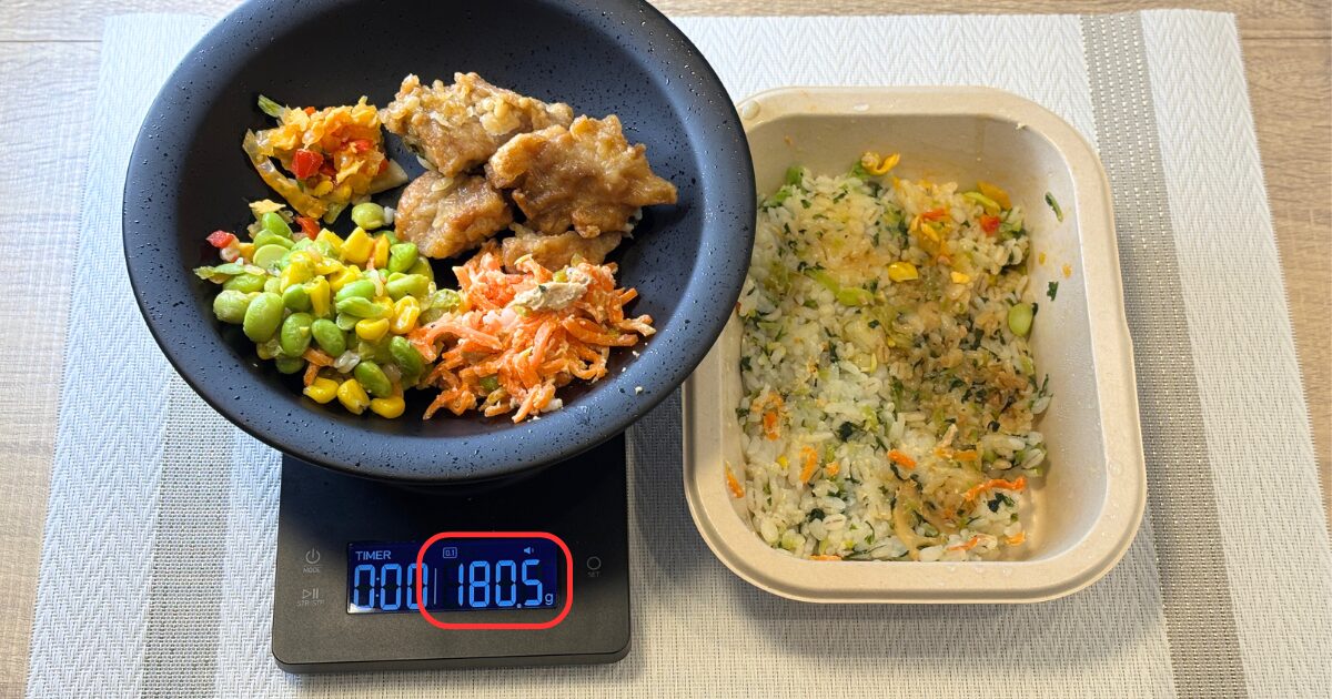 「あえて、」にんにく醤油から揚げ ごま油香る大根の葉まぜご飯